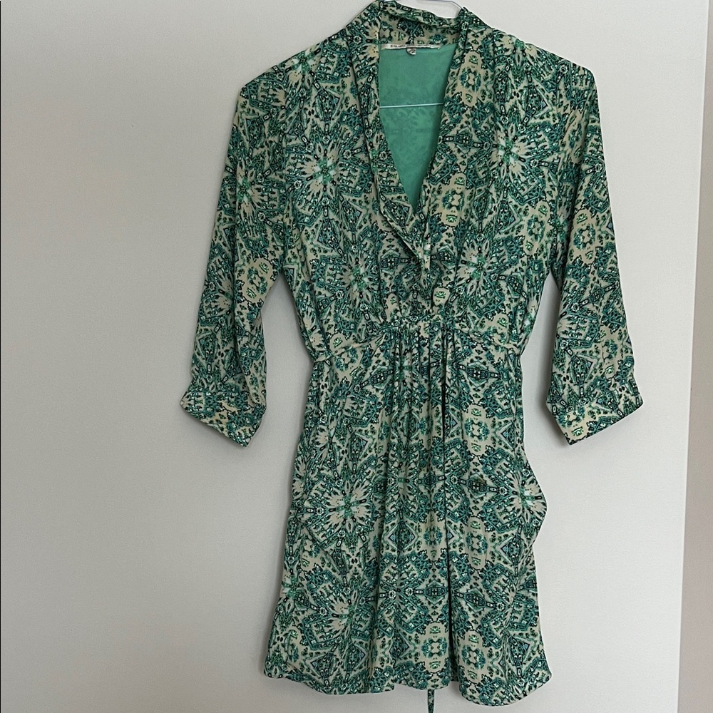 Green Patterned Tunic